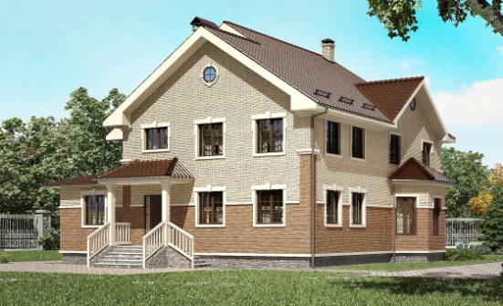300-004-Л Проект двухэтажного дома, современный домик из теплоблока Сосногорск | Проекты домов от House Expert