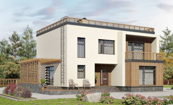 215-002-Л Проект двухэтажного дома, средний загородный дом из керамзитобетонных блоков Воркута | Проекты домов от House Expert