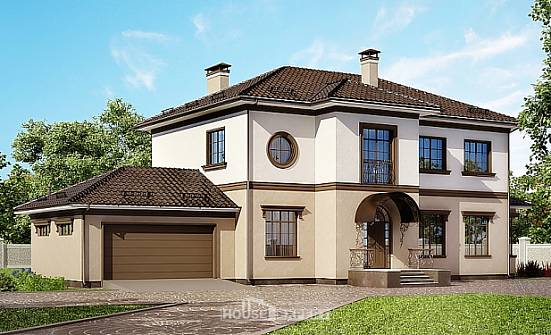 290-004-Л Проект двухэтажного дома, гараж, огромный загородный дом из кирпича Сосногорск | Проекты домов от House Expert