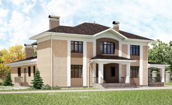 520-001-П Проект трехэтажного дома, большой дом из поризованных блоков Инта | Проекты домов от House Expert
