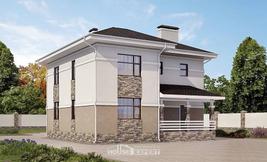 150-014-П Проект двухэтажного дома, красивый дом из газосиликатных блоков Сыктывкар | Проекты домов от House Expert