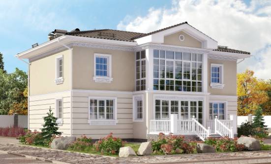 210-005-Л Проект двухэтажного дома, простой коттедж из газосиликатных блоков Сосногорск | Проекты домов от House Expert