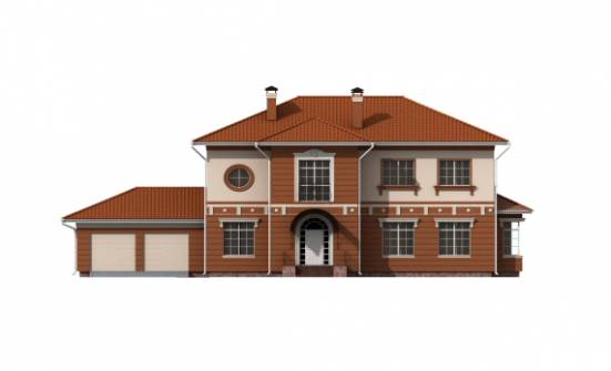 285-001-Л Проект двухэтажного дома и гаражом, большой загородный дом из кирпича Воркута | Проекты домов от House Expert