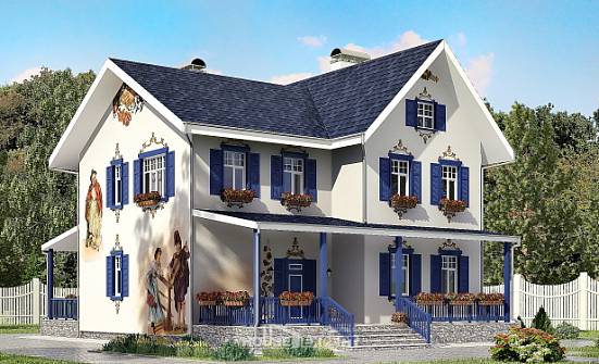 180-003-П Проект двухэтажного дома, классический дом из кирпича Сыктывкар | Проекты домов от House Expert