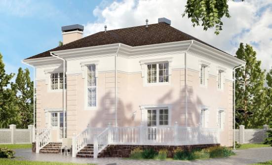 155-005-Л Проект двухэтажного дома, современный домик из керамзитобетонных блоков Сыктывкар | Проекты домов от House Expert