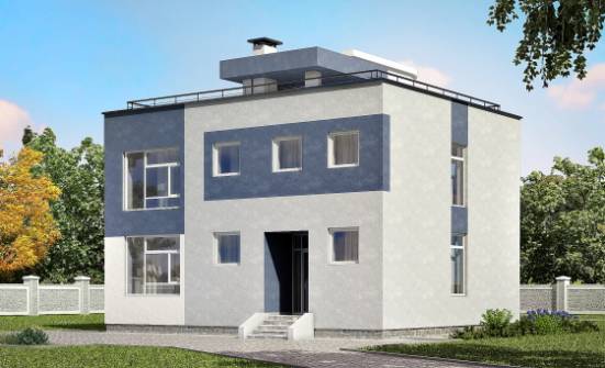 180-005-П Проект двухэтажного дома, просторный коттедж из теплоблока Инта | Проекты домов от House Expert