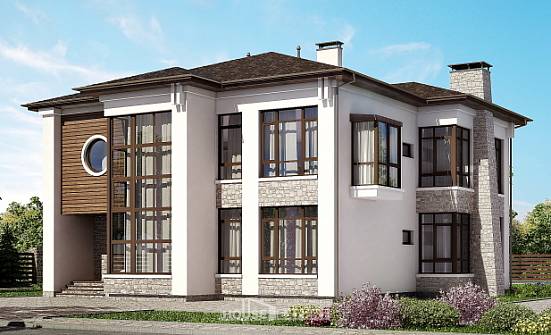 300-005-П Проект двухэтажного дома, классический загородный дом из кирпича Емва | Проекты домов от House Expert