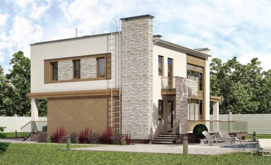 185-001-П Проект двухэтажного дома, современный дом из арболита Сыктывкар | Проекты домов от House Expert