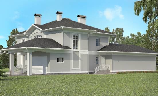 360-001-П Проект двухэтажного дома, гараж, классический загородный дом из кирпича Ухта | Проекты домов от House Expert