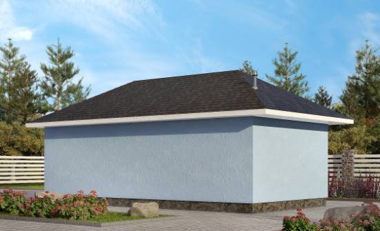 040-001-Л Проект гаража из блока Воркута | Проекты одноэтажных домов от House Expert