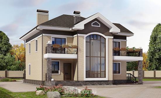 200-006-П Проект двухэтажного дома, простой загородный дом из кирпича Усинск | Проекты домов от House Expert