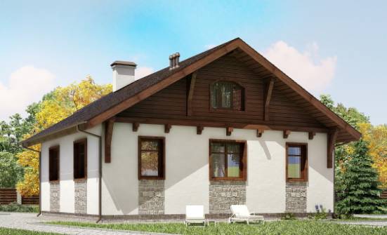 080-002-Л Проект одноэтажного дома, маленький дом из бризолита Сыктывкар | Проекты одноэтажных домов от House Expert