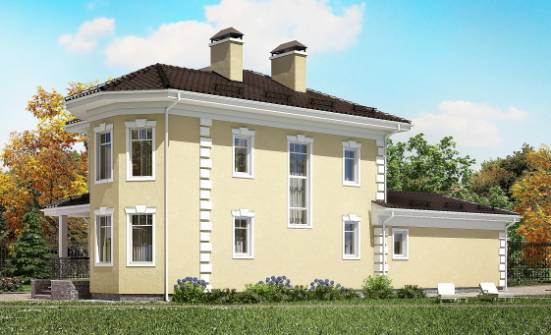150-006-Л Проект двухэтажного дома, гараж, красивый домик из арболита Усинск | Проекты домов от House Expert