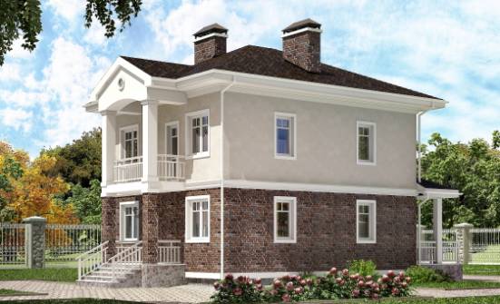 120-001-Л Проект трехэтажного дома, красивый дом из газобетона Воркута | Проекты домов от House Expert