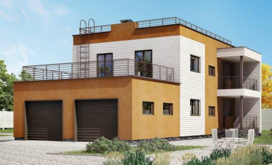 180-012-П Проект двухэтажного дома, гараж, просторный загородный дом из кирпича Сыктывкар | Проекты домов от House Expert