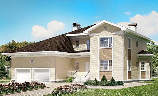 335-001-Л Проект двухэтажного дома и гаражом, красивый домик из кирпича Сосногорск | Проекты домов от House Expert