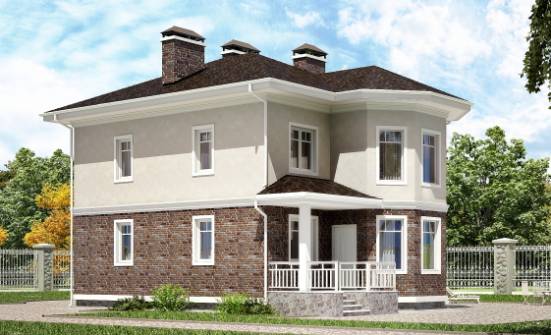 120-001-Л Проект трехэтажного дома, красивый дом из газобетона Воркута | Проекты домов от House Expert