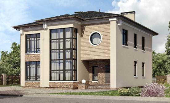 300-005-Л Проект двухэтажного дома, уютный домик из кирпича Емва | Проекты домов от House Expert