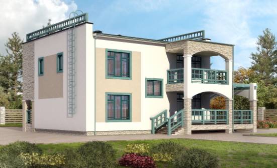 150-010-П Проект двухэтажного дома, простой коттедж из кирпича Усинск | Проекты домов от House Expert