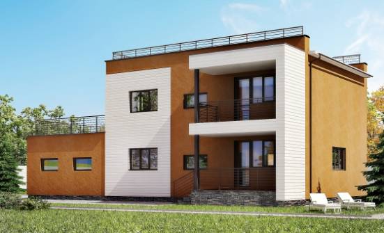 180-012-П Проект двухэтажного дома, гараж, просторный загородный дом из кирпича Сыктывкар | Проекты домов от House Expert
