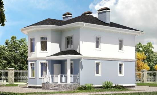 120-001-П Проект двухэтажного дома, скромный загородный дом из пеноблока Печора | Проекты домов от House Expert