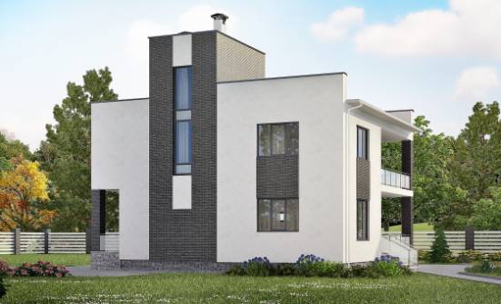 225-001-П Проект двухэтажного дома, просторный домик из теплоблока Емва | Проекты домов от House Expert