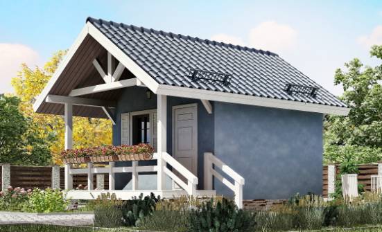 020-001-П Проект одноэтажного дома, эконом дом из дерева Сыктывкар | Проекты одноэтажных домов от House Expert