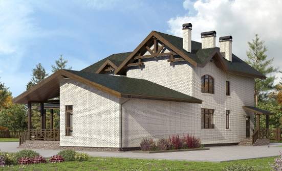 340-004-Л Проект двухэтажного дома, классический загородный дом из газосиликатных блоков Сыктывкар | Проекты домов от House Expert