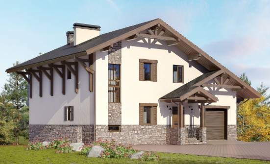 305-002-Л Проект трехэтажного дома с мансардой, просторный домик из кирпича Воркута | Проекты домов от House Expert