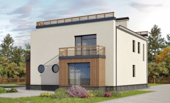 215-002-Л Проект двухэтажного дома, средний загородный дом из керамзитобетонных блоков Воркута | Проекты домов от House Expert