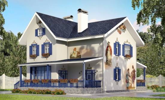 180-003-П Проект двухэтажного дома, классический дом из кирпича Сыктывкар | Проекты домов от House Expert