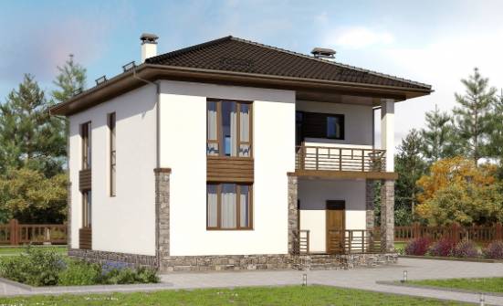 170-005-П Проект двухэтажного дома, красивый коттедж из газосиликатных блоков Сыктывкар | Проекты домов от House Expert