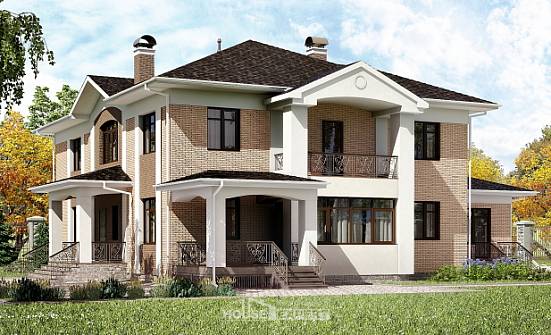 520-001-П Проект трехэтажного дома, большой дом из поризованных блоков Инта | Проекты домов от House Expert