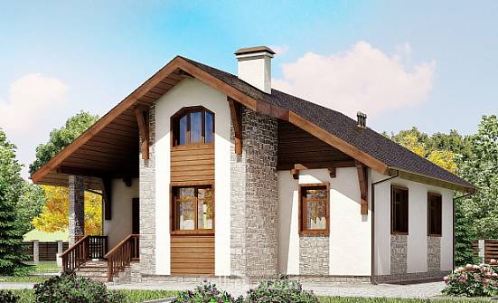 080-002-Л Проект одноэтажного дома, маленький дом из бризолита Сыктывкар | Проекты домов от House Expert