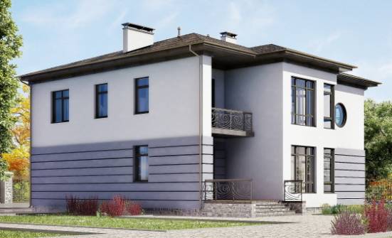 300-006-Л Проект двухэтажного дома и гаражом, классический дом из кирпича Сосногорск | Проекты домов от House Expert