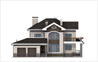 Индивидуальный проект дома планировка эскиз фасада ортогональ 1