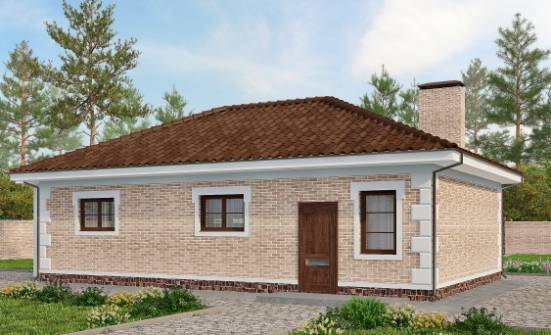 070-005-П Проект гаража из кирпича Усинск | Проекты домов от House Expert
