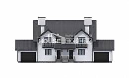 290-003-П Проект двухэтажного дома мансардный этаж, уютный домик из керамзитобетонных блоков Сосногорск, House Expert
