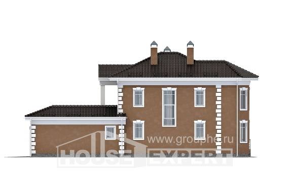 150-006-П Проект двухэтажного дома, гараж, экономичный загородный дом из блока Сосногорск, House Expert
