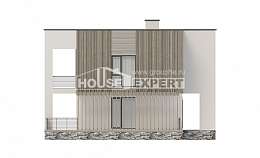 150-017-П Проект двухэтажного дома, компактный дом из теплоблока Инта, House Expert
