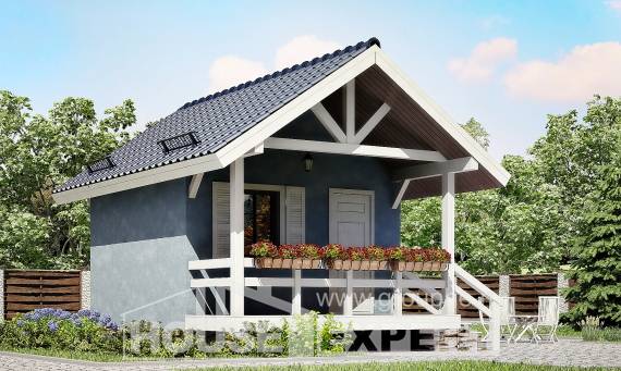 020-001-П Проект одноэтажного дома, бюджетный загородный дом из бревен Сосногорск, House Expert