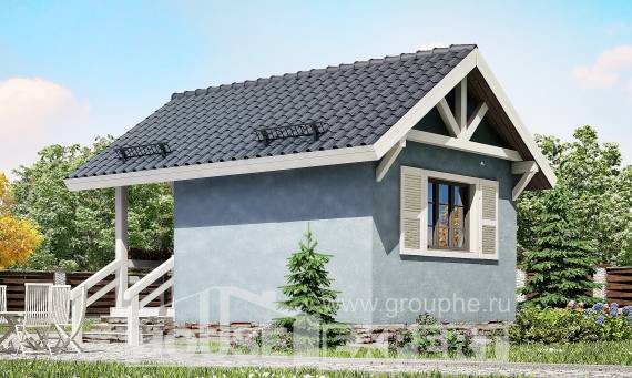 020-001-П Проект одноэтажного дома, уютный дом из бревен Сыктывкар, House Expert
