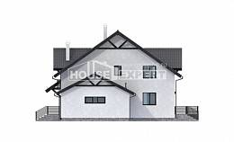 290-003-П Проект двухэтажного дома с мансардным этажом, современный загородный дом из блока Ухта, House Expert