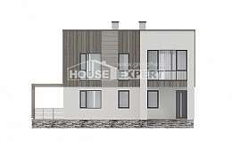 150-017-П Проект двухэтажного дома, недорогой дом из пеноблока Сыктывкар, House Expert