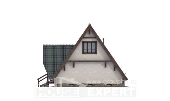 070-003-П Проект двухэтажного дома мансардный этаж, недорогой загородный дом из дерева Печора, House Expert