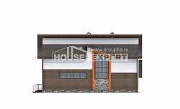 200-010-П Проект двухэтажного дома мансардный этаж, гараж, классический домик из керамзитобетонных блоков Воркута, House Expert