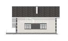 190-008-П Проект двухэтажного дома с мансардным этажом и гаражом, средний коттедж из газобетона Сосногорск, House Expert