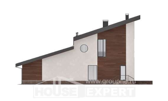 230-001-П Проект двухэтажного дома мансардой, современный коттедж из кирпича Сыктывкар, House Expert