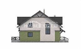 120-003-П Проект двухэтажного дома с мансардным этажом, красивый коттедж из бризолита Сыктывкар, House Expert