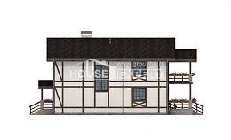 250-002-Л Проект двухэтажного дома мансардой и гаражом, средний загородный дом из кирпича Печора, House Expert